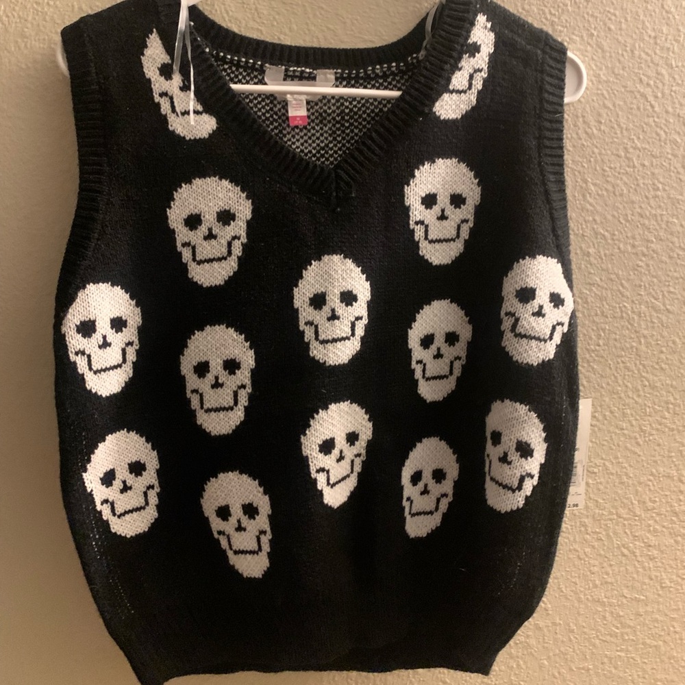 Skull Sweater Vest